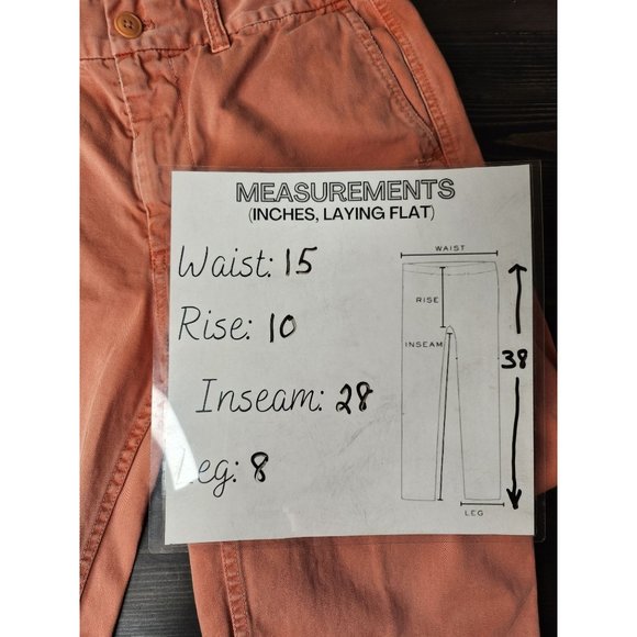 J.Crew Women's Sunday slim‎ Chino Peach Size 4 - Picture 4 of 8